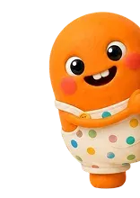 Preschool mascot pointing at the events